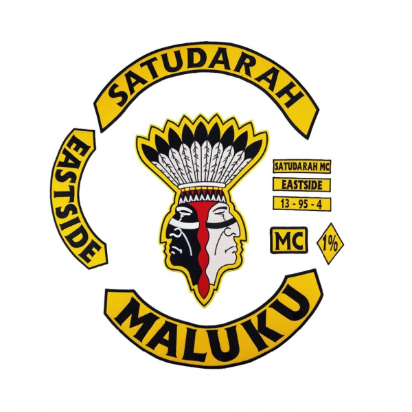 SATUDARAH MALUKU MC Iron On Embroidered Patches For Clothes SATUDARAH MALUKU MC Iron On Embroidered Patches For Clothes